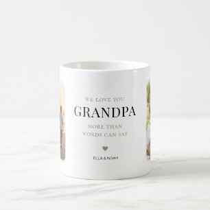 Mug Nous Vous Aimons Grand-Père Minimaliste Multi Phot
