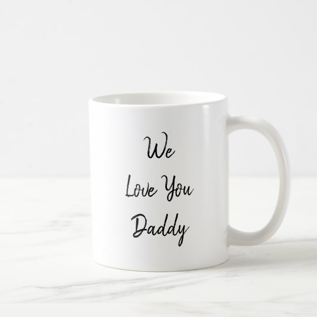 Mug Nous Vous Aimons Papa, Les Noms Personnalisés Des  (Droite)