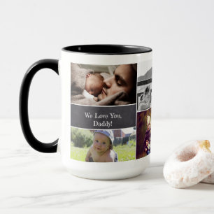 Mug Nous vous aimons papa personnalisable collage phot