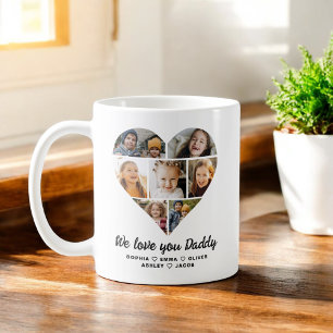 Mug Nous vous aimons Papa Photo Instagram Collage