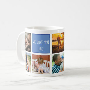 Mug Nous vous aimons papa souvenirs de famille photo c
