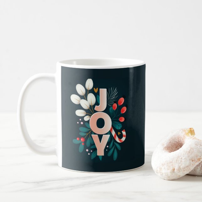 Mug Nous Vous Souhaitons JOIR, Sucre de canne de Noël  (Avec donut)