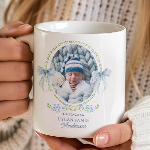 Mug Nouveau bébé aquarelle Grandmillenial Bows Keepsak
