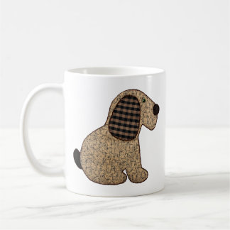 Mug Nouveau bébé de style campagnard de chien mignon