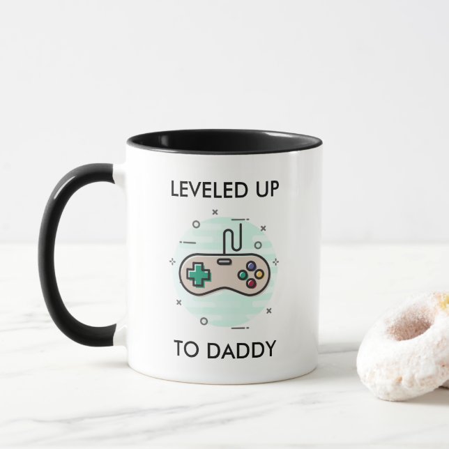 Mug Nouveau cadeau papa papa-va-t-être Nouvelle Fête d (Avec donut)