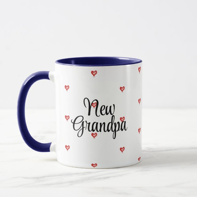 Mug Nouveau cadeau pour grand-père, Nous t'aimons papi (Gauche)