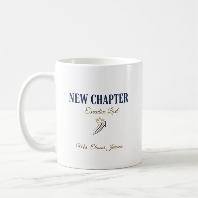Mug Nouveau Chapitre Personnalisé de Niveau Exécutif (Gauche)