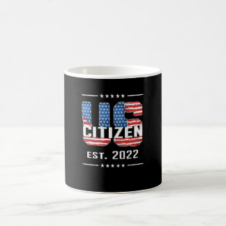 Mug Nouveau citoyen américain 2022 Fière citoyenneté a