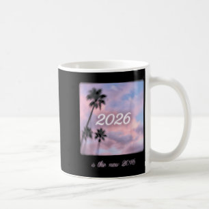 Mug Nouveau coucher de soleil avec palmier rétro 2016