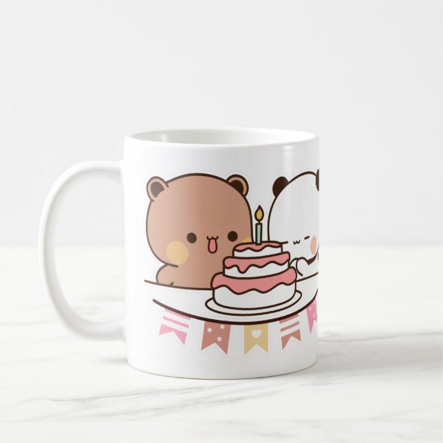 Mug nouveau couple ours et panda bubu dudu (Gauche)