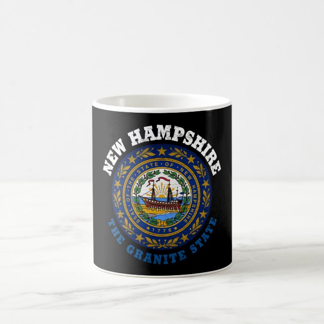 MUG NOUVEAU DRAPEAU D'ÉTAT DE GRANITE HAMPSHIRE (Centre)