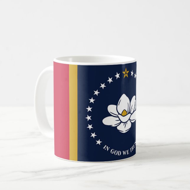 Mug Nouveau drapeau du Mississippi 2020 (Devant gauche)