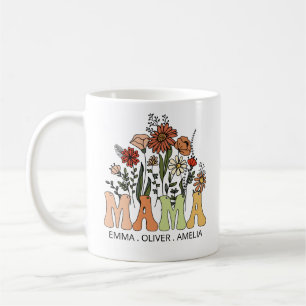 Mug Nouveau Fleur sauvage Mama Premier anniversaire &