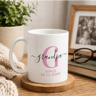 Mug Nouveau Grand-Père et Monogramme de Grand-Père
