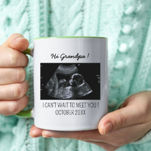 Mug Nouveau grand-père Ultrasound Baby Faire-part Révé