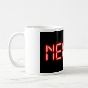 Mug Nouveau jalon de course PR Effet numérique néon ro