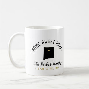 Mug Nouveau-Mexique Accueil Sweet Home Famille Monogra