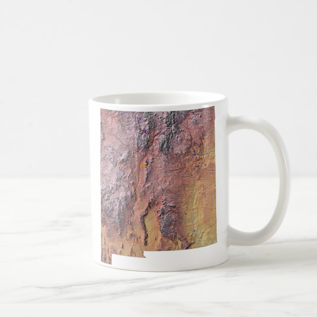 Mug Nouveau Mexique Drapeau + Carte Musique (Droite)