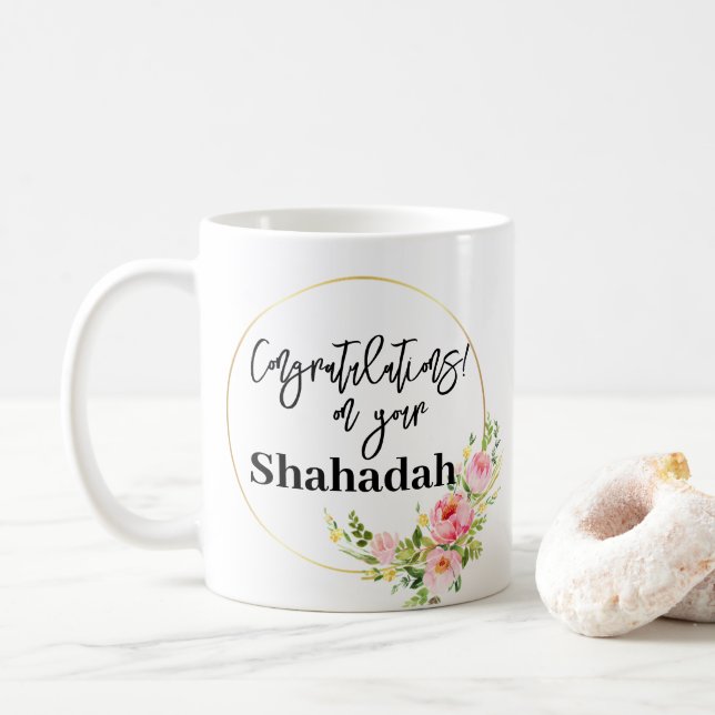Mug Nouveau musulman renverser shahadah cadeau (Avec donut)