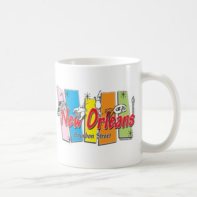 Mug Nouveau-Orléans-Rétro (Droite)