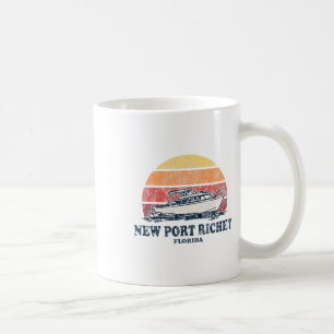 Mug Nouveau Port Richey Fl Bateau Vintage les années 7