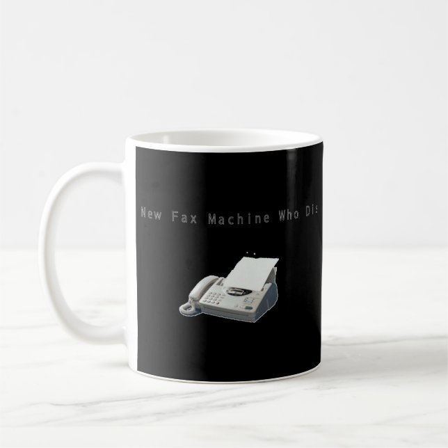 Mug Nouveau télécopieur qui dit (Gauche)