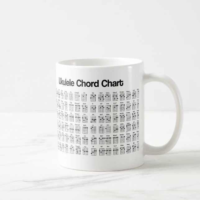 MUG NOUVEAUX CHORDS DE CARTE UKULELE (Droite)