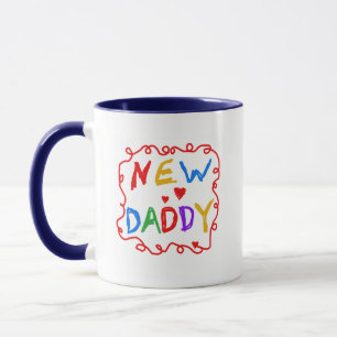 Mug Nouveaux T-shirts et cadeaux de papa de couleurs