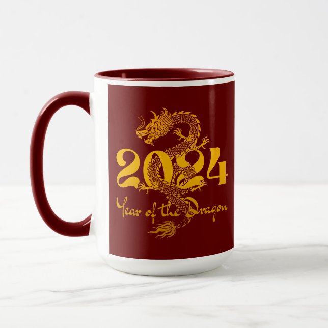Mug Nouvel An chinois 2024 Année du Dragon (Gauche)