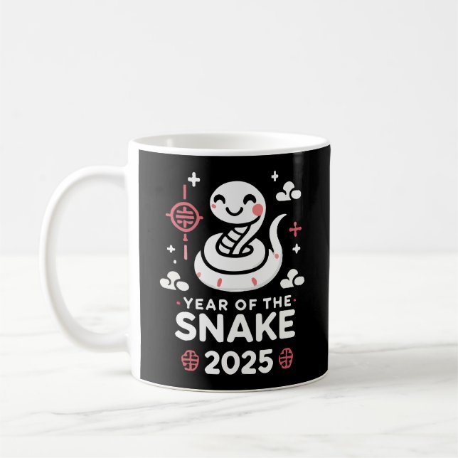 Mug Nouvel An chinois 2025 Année du serpent Année luna (Gauche)