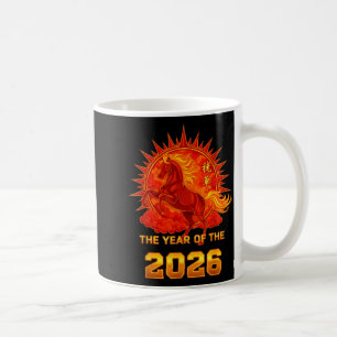 Mug Nouvel An chinois 2026 du Cheval de Feu Hommes Fem
