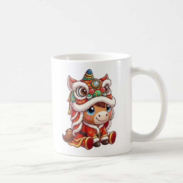 Mug Nouvel An Chinois Cheval 2026 Zodiaque (Droite)