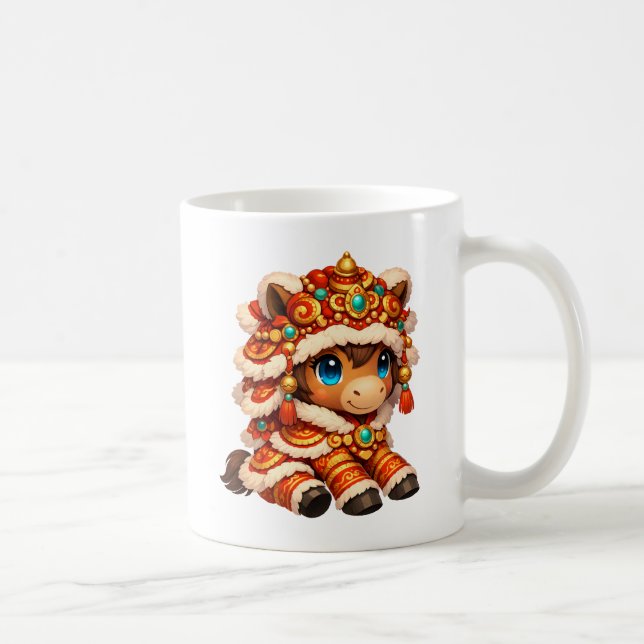 Mug Nouvel An Chinois Cheval 2026 Zodiaque (Droite)