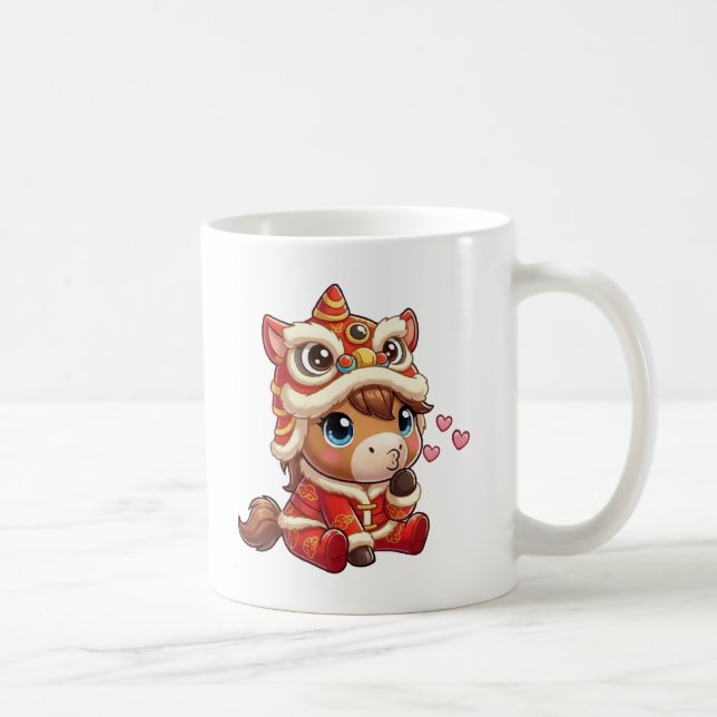 Mug Nouvel An Chinois Cheval 2026 Zodiaque (Droite)