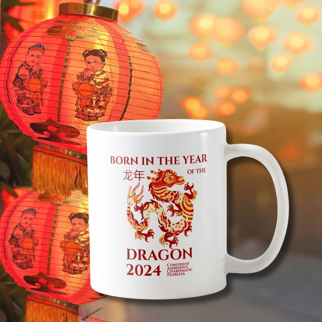Mug Nouvel An chinois du Dragon Né Anniversaire (Créateur téléchargé)