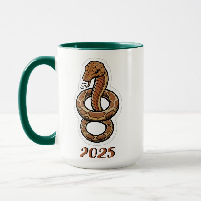 Mug Nouvel An Chinois Du Serpent 2025 (Gauche)