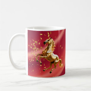 Mug Nouvel An Chinois Festif Rouge et Or Personnalisé