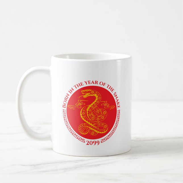 Mug Nouvel An chinois né dans l'année du serpent (Gauche)