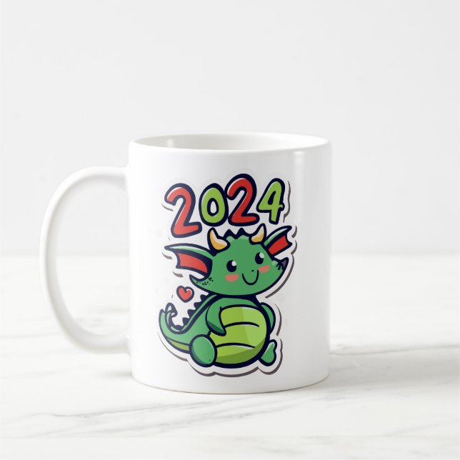 Mug Nouvel-né du mignon Dragon 2024 (Gauche)