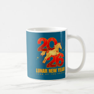 Mug Nouvelle année chinoise 2026 Graphisme du Cheval