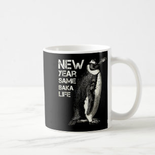 Mug Nouvelle année même vie de Baka Pingouin Blague Sa