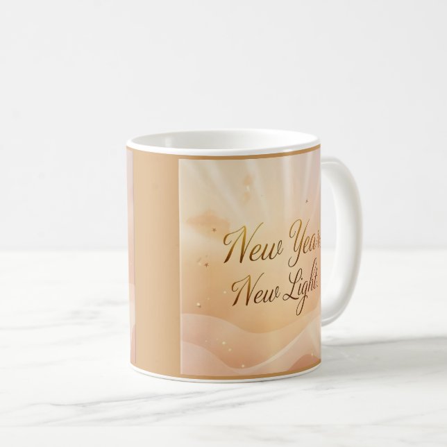 Mug Nouvelle Année, Nouvelle Lumière” – Conception de  (Devant droit)