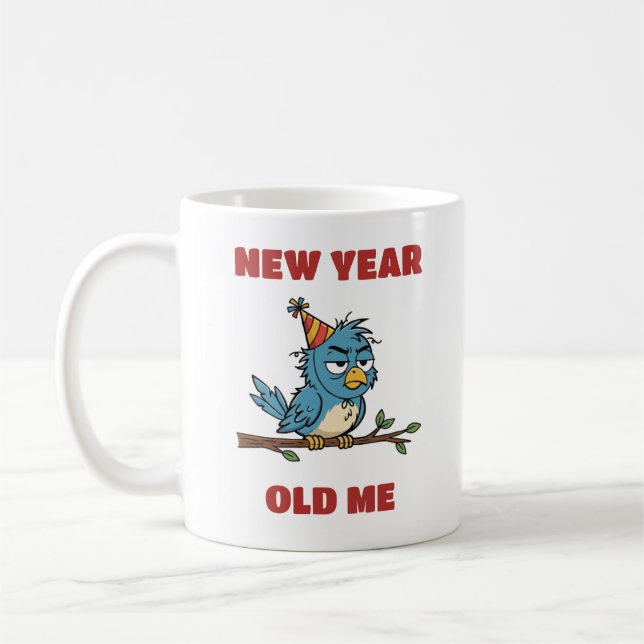 Mug Nouvelle Année, vieux moi (Gauche)