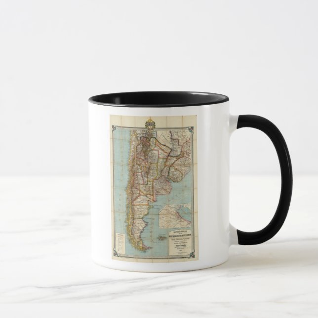 Mug Nouvelle carte de l'Argentine (Droite)