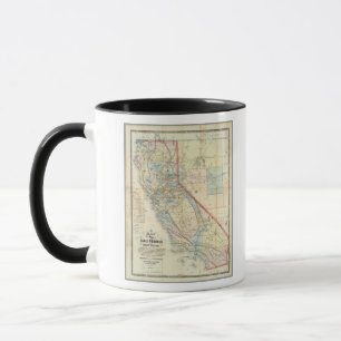 Mug Nouvelle carte de l'état de Californie