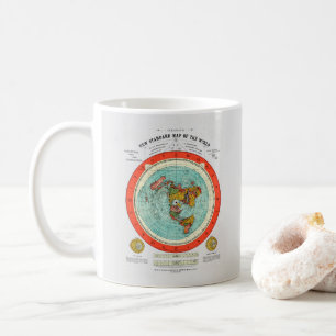 Mug Nouvelle carte standard de la terre plate Earther