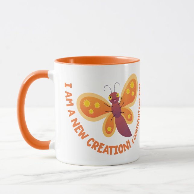 Mug Nouvelle création papillon mignon dessin animé ver (Gauche)
