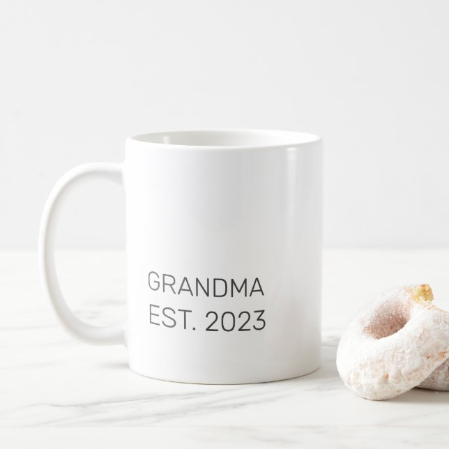 Mug Nouvelle grand-mère à être coincée (Avec donut)