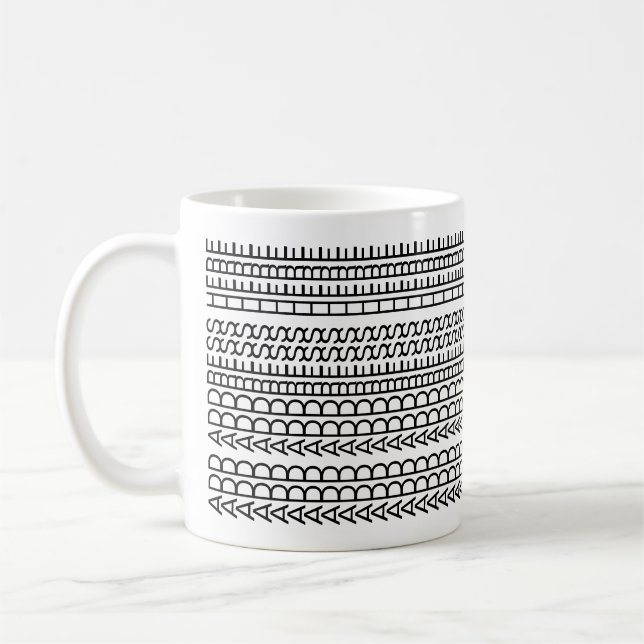 Mug Nouvelle Maison Personnalisée Message Caché Modern (Gauche)