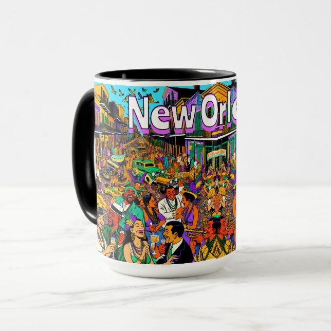 Mug Nouvelle-Orléans, Louisiane S'Amuser (Devant gauche)